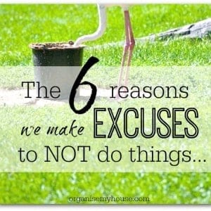The 6 reasons why we make excuses to NOT do things The 6 reasons why we make excuses - procrastination
