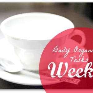 Daily Tasks Roundup Post – Week #1 daily organising tasks week 1