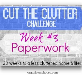 Cut the clutter challenge – Week #3 cut the clutter challenge - week 3 - paperwork decluttering