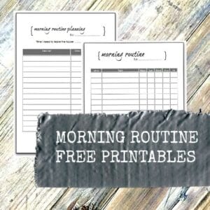 Morning routine planning & checklist printables Morning routine planning and checklist printables - get your morning organised!
