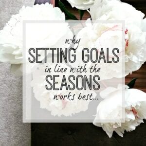 Why setting goals in line with the seasons works so well Setting goals - goal setting