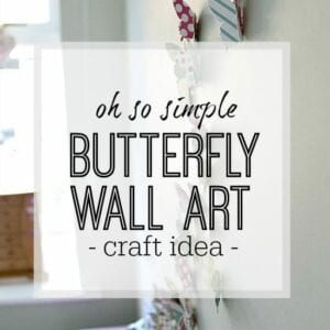 Oh so simple butterfly wall art craft idea Butterfly craft - wall art idea for girls bedroom / greetings cards and more!