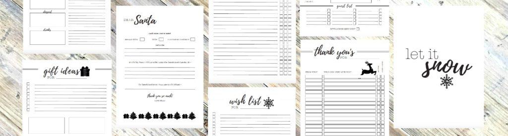 Christmas planner Printables selection Christmas Planner Printables