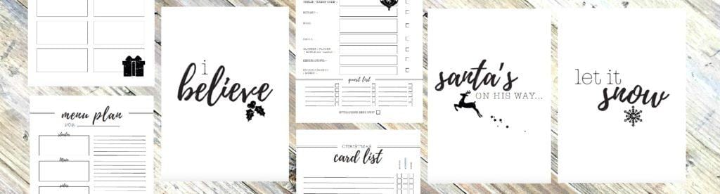 Printables from the Christmas Planner – including quotes and checklists Christmas Printable Planner