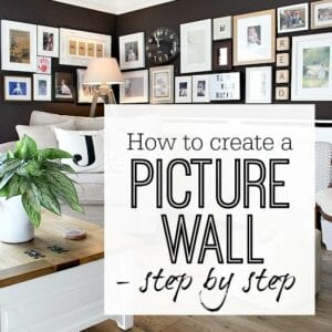 HOW TO CREATE A PICTURE WALL / GALLERY WALL – STEP BY STEP GUIDE Picture wall - Gallery wall - How to - Step by Step